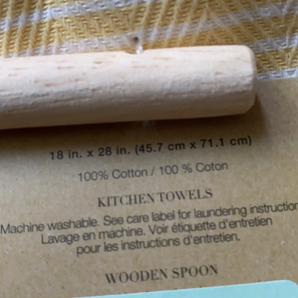 2 LEFT - NEW ED kitchen towel/wooden spoon set kindness - Picture 5 of 6